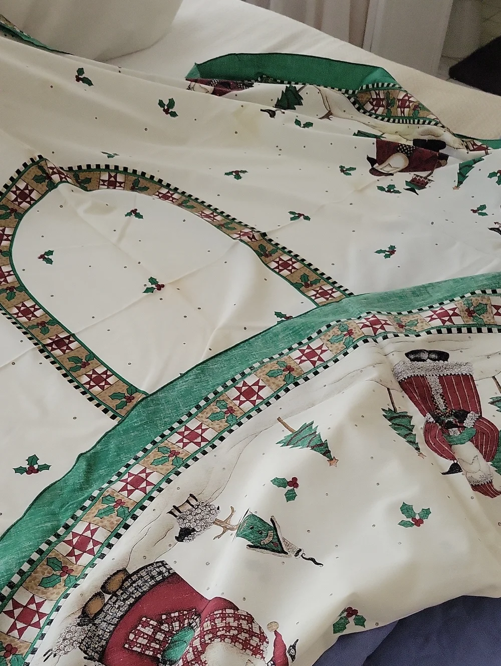 Adorable Wilderness Santa Tablecloth 59